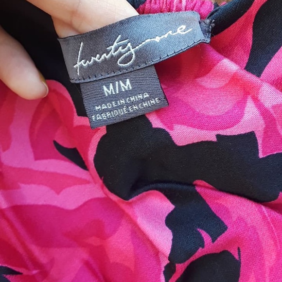 Forever 21 Black and Pink Party Cocktail Dress M - Picture 3 of 11